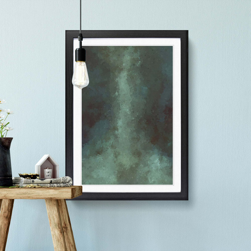 Passion Piece in Abstract - Picture Frame Graphic Art Print, 87cm H x 62cm W x 2cm D, Black Framed