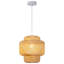 Luminaire suspendu cylindrique en bambou tissé à la main à 1 lumière Pylesville-1627066-22254129