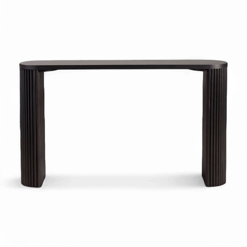 Console Oxford en bois noir, Noir