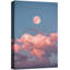 «Pink Cloudy Sky Moon» sur toile-99543039