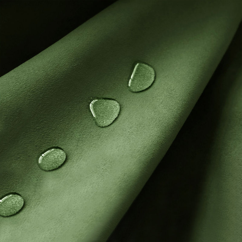 Ensemble de salon 3 pièces en cuir véritable vert
