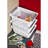 Sterilite 16608006 Small White Stacking Basket With Titanium Accents, 6-Pack