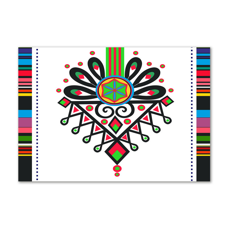 Polish Folk Pattern - Wrapped Canvas Print