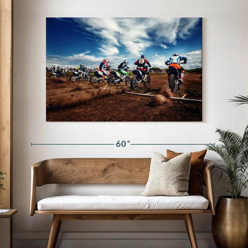 Sireci Motorcycles, 34" H x 51" W