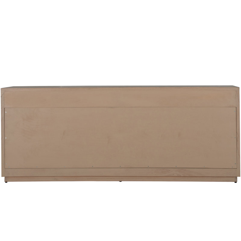 Areo Sideboard - Black, 34.25" H x 86" W x 16" D, Brown