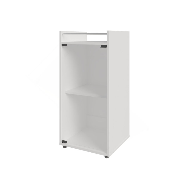 Bar 1 porte avec tablette ouverte, Blanc