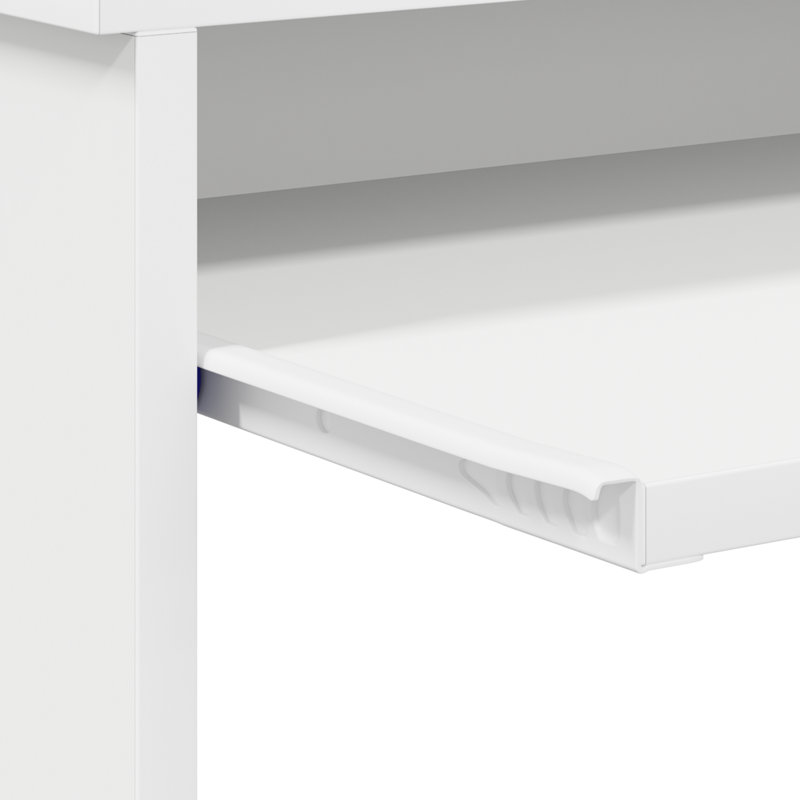Computer Desk Engineered Wood, MDF Medium, White