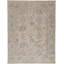 Tapis intérieur et extérieur 12 pi x 15 pi beige et bleu médaillon
