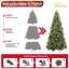 Arbre de Noël artificiel 8 pi avec lumières DEL-1082339711