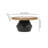 Wooden Pedestal Cake Stand with Metal Base, Round Wood Cake Pedestal for Dessert Serving