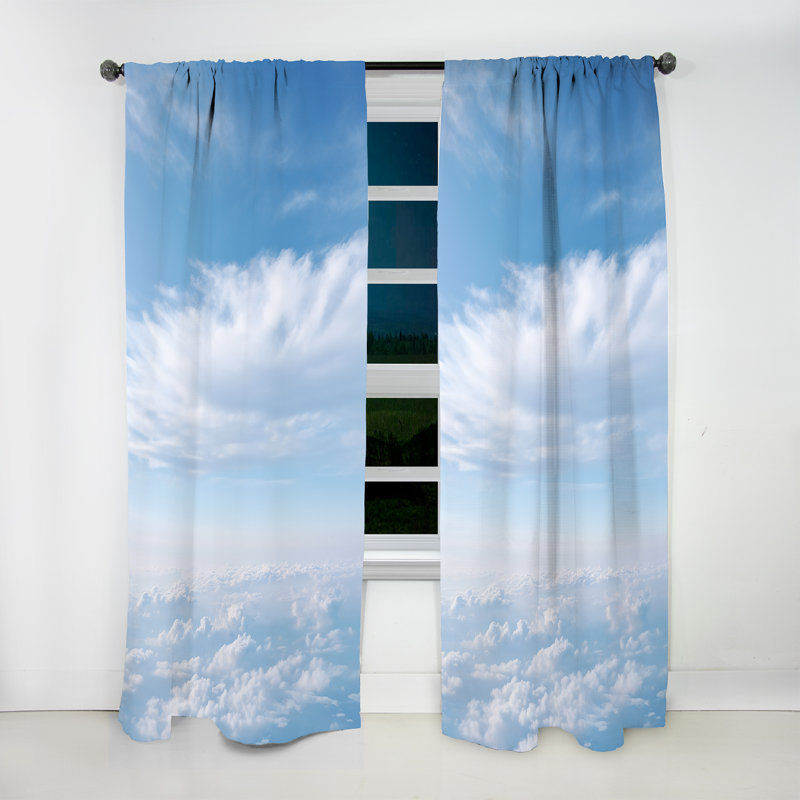 Tempio - Rideau ciel - Rideau obscurcissant sans motif - 1 panneau, L 52 po x L 63 po