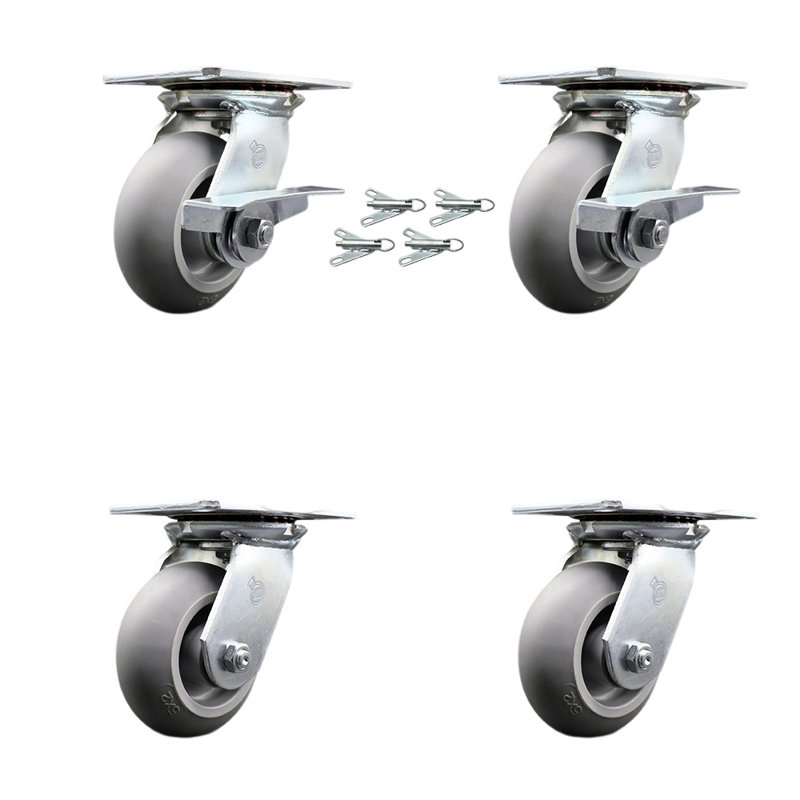 4 Piece Thermoplastic Caster Set
