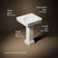 Lavabo de salle de bain à piédestal rectangulaire 24 po By Studio McGee-128974274-128974276