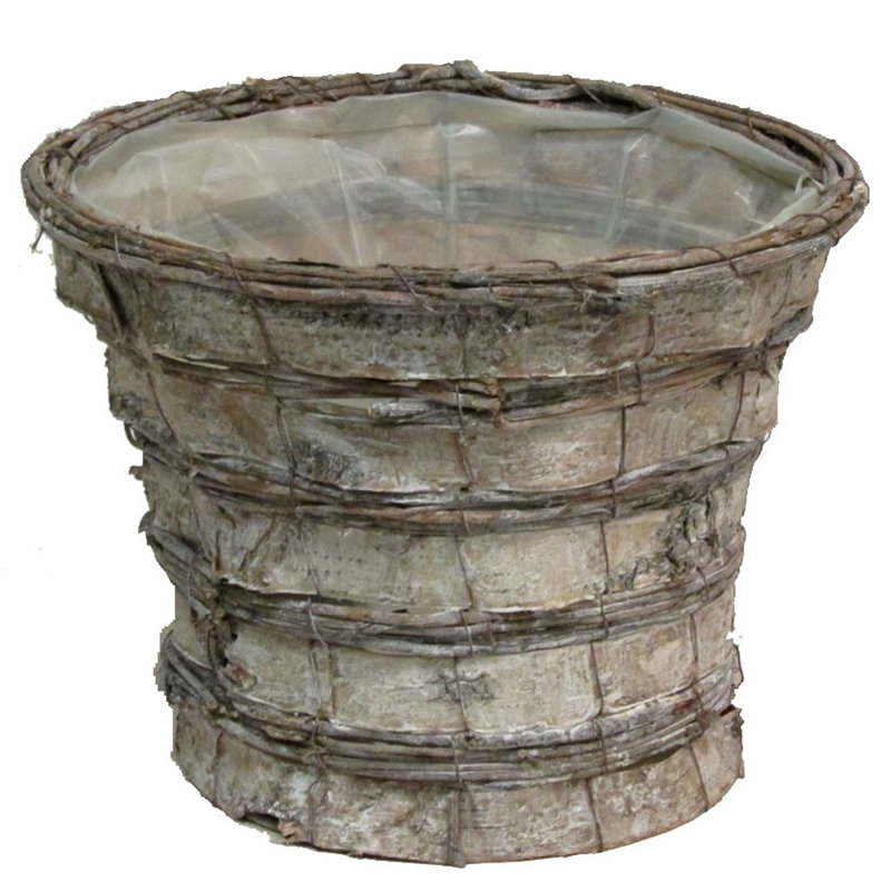 Aayush Wood Pot Planter, 8" H x 10" W x 10" D