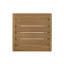 Table pour ordinateur portable en bois, finition brune, ajoute de l'espace supplémentaire au patio, moderne et fonctionnel