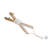 S/6 10.5X4" Wood Skis Ornament
