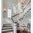 Jaquawn 128" Long Spiral Stair Chandelier 16-Lights Gold Crystal Column Chandelier for High Ceiling LED Dimmable 3000-6000K 