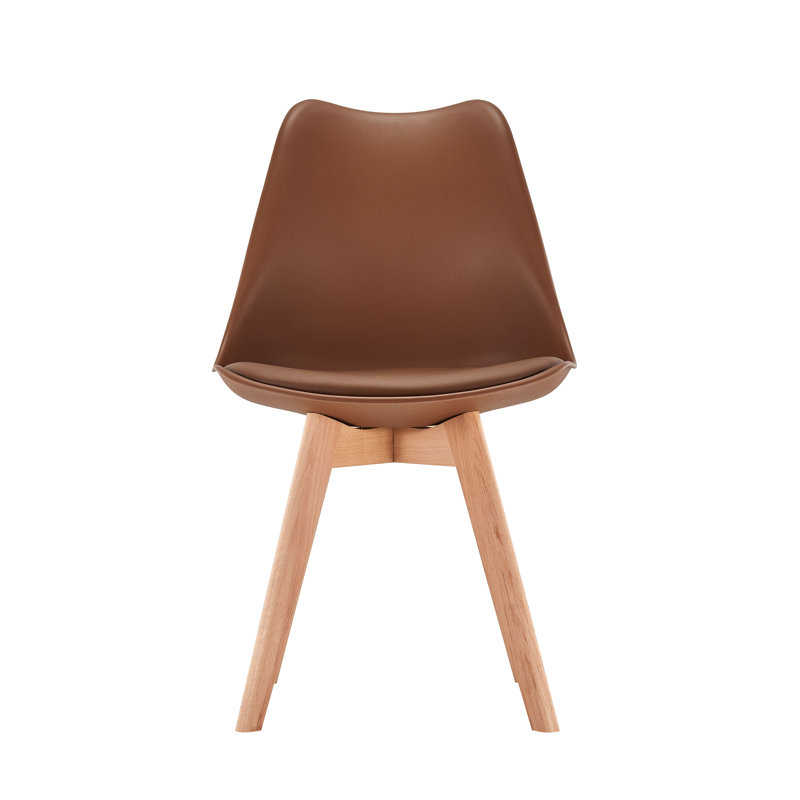 Elnora 46cm H Full Back Side Chair, Brown, 4