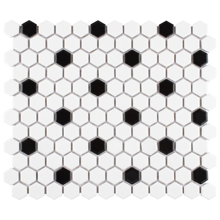 Madison 1" x 1" Porcelain Honeycomb Wall & Floor Tile