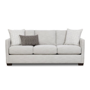 3 Seat Streamlined Upholstered Sofa Couch with Removable Back and Seat  Cushions and 2 pillows, Beige-ModernLuxe