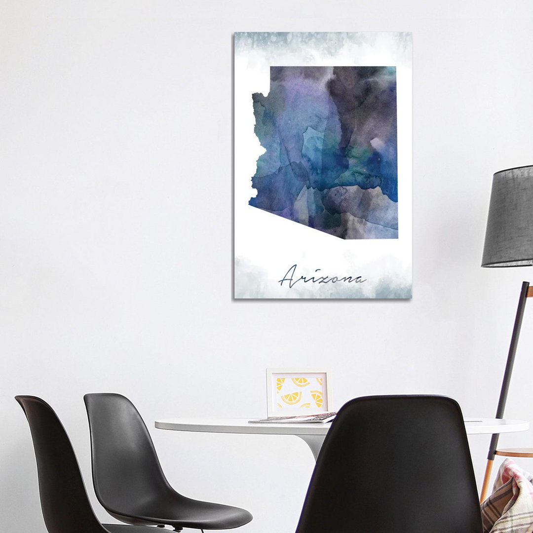 Arizona State Bluish by WallDecorAddict - Wrapped Canvas Gallery-Wrapped Canvas Giclée