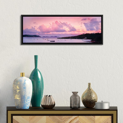 «Bateaux dans la mer, Coral Bay, Saint John, Îles Vierges américaines», reproduction de photo sur toile