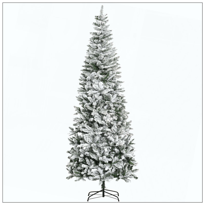 Arbre de Noël artificiel pin enneigé avec branches réalistes et 1084 pointes