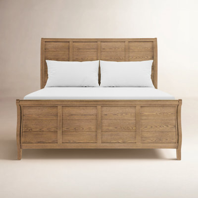 Country Living Sleigh Oak Bed
