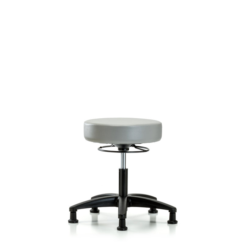 Tabouret de laboratoire réglable en hauteur Anissa, Colombe, Patins