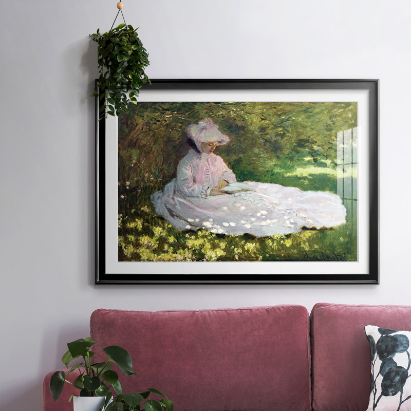 " Monet ", 19" H x 27" W x 1.5" D, Black