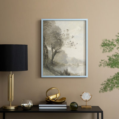 Vintage Landscape CXXIII Framed Print - Solid Wood