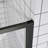 Single Sliding Shower Door Semi-Frameless Shower Glass Panel, 1/4" (6Mm) Clear Tempered Glass, Transparent Safety Film For Glass,Aluminium Alloy,Reversible Installation