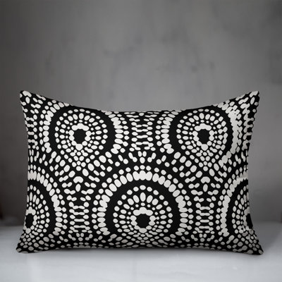  Polka Dots Polyester Indoor/Outdoor Throw Pillow