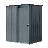 Essential 5X3 Steel Shed Charcoal-112511452