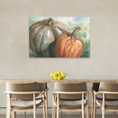Paire de citrouilles, art d'automne
