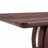 Modern Minimalist Walnut Dark Brown Texture Sticker-Patterned MDF Rectangular Coffee Table.