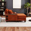 Canapé 74 po multifonctionnel avec repose-pieds Bluetooth et table USB-2071829776