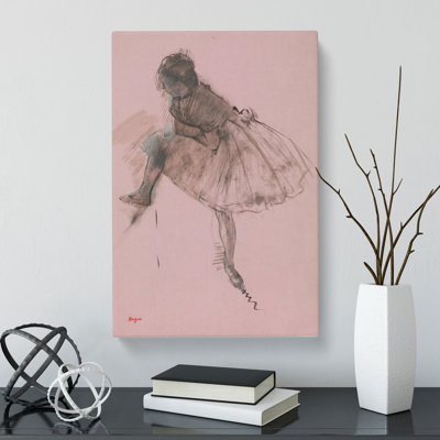 Study of a Ballet Ballerina Dancer Vol.1 by Edgar Degas - Wrapped Canvas