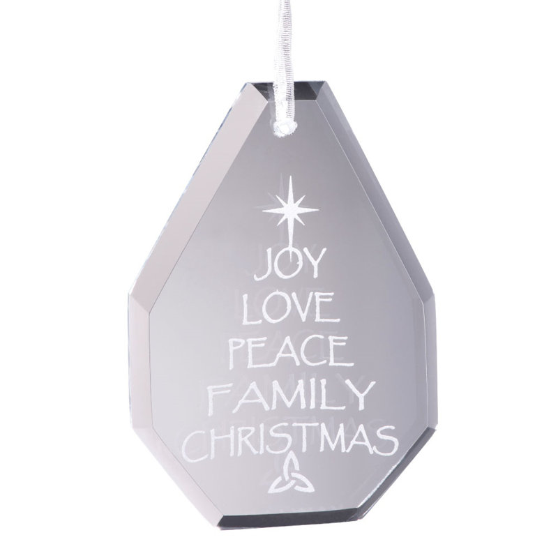 6.9cm Glass Hanging Figurine Ornament