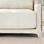 Chenille beige à quatre places avec caractéristiques ergonomiques et coussin lombaire, base en bois massif, éponge, capitonnage exquis, confortable, convient à plusieurs espaces de vie-1833950576