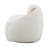 Beige Boucle Sectional Sofa W/3 Pillows