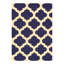 Tapis à main one-of-kind noué la bleu marine/beige 5 pi x 8 po Waylen