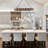 Smither 8 - Light Kitchen Island Rectangle Pendant with Rope Accents