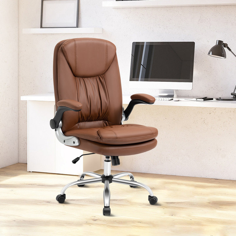 Chaise de cadre ergonomique, Brun