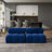 Upholstered Modern Velvet Fabric Armless Chair-1391455545