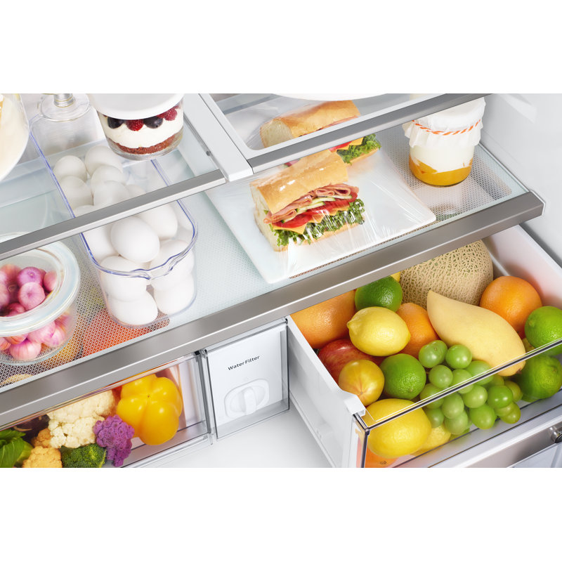 36" French Door Freestanding Refrigerator Counter Depth, Graphite