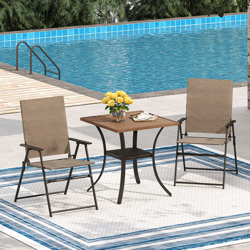 Thieu Premium All-Weather Wicker Outdoor Dining Armchair, Brown