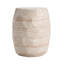 Table d'appoint légère en béton, idéale pour l'intérieur et l'extérieur, largeur 37,8 cm, profondeur 47,6 cm, hauteur 47,6 cm, structure préassemblée avec un élégant design alvéolé, large, profond et haut.