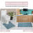 Multiple 100% Cotton Floral Design Bath Rugs (Set of 5)-290613938