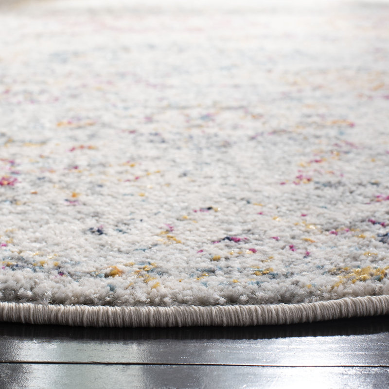Kaylynn Geometric Area Rug, Round 201 cm